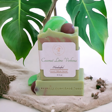 Load image into Gallery viewer, COCONUT LIME VERBENA Goat Milk Soap
